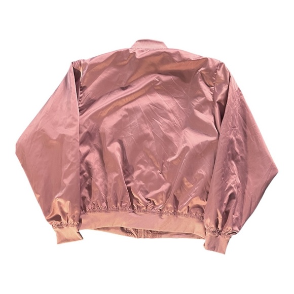 Fabletics Eva Bomber Jacket Sizw Small. Women's Satiny Pink Jacket - Picture 3 of 6